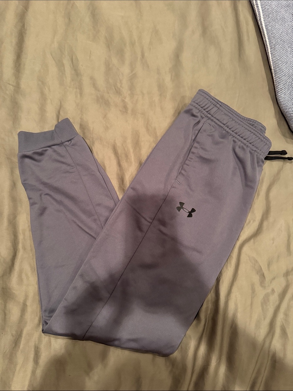 Under Armour Kids Gray Athletic Joggers with Logo